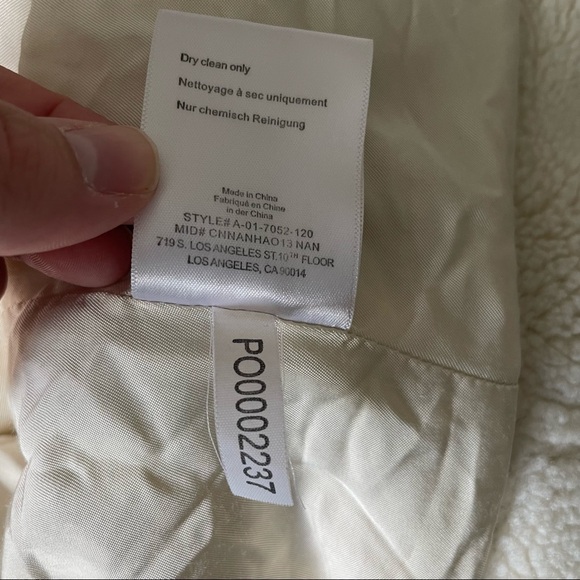 Anine Bing Rory Faux Sherpa Jacket Medium - Picture 13 of 14